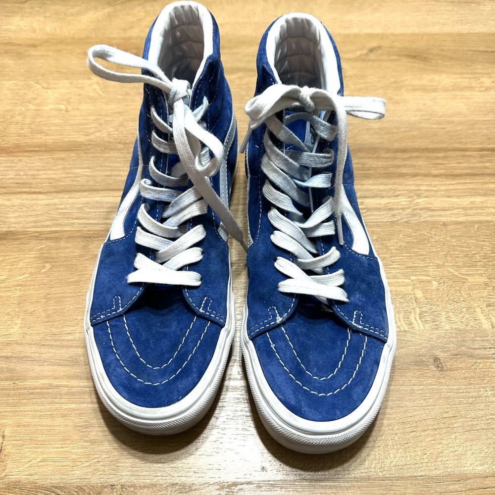 Vans HEIQ Eco Dry Sk8 Suede Hi Top Lace Up Sneaker Skater - Picture 2 of 13